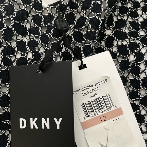 DKNY navy fit and flare dress. NWT - Picture 6 of 7